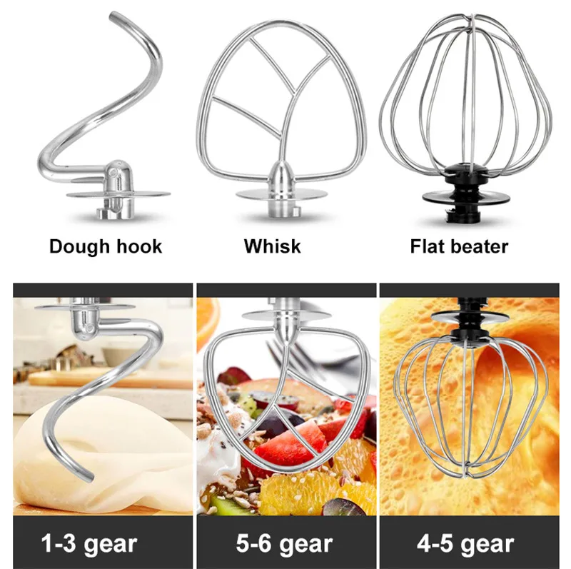 Beijamei Electric Dough Mixing Kneading New Eggs Blender Beater 4L Kitchen Home Food Milkshake/Cake Mixer Machine