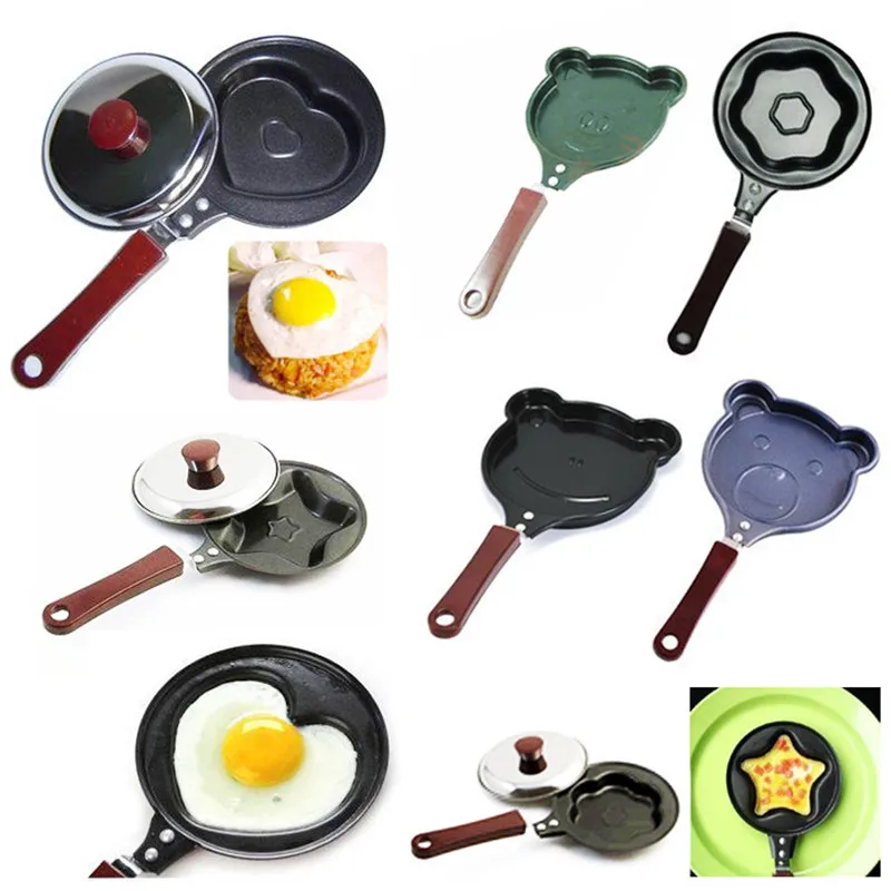 

1PC Omelette Machine Not sticky pot Mini Pans Fried Egg Star Flower Heart Mickey Kitchen Tools