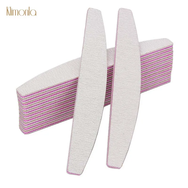 

5pcs Gray Nail File Buffers 100/180 Half Moon Sanding Buffing Files UV Gel Polisher Grinding Nail Art Salon Tools