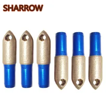 12 шт. стрельба из лука Свисток Наконечники Медь Broadheads охота советы по пунктам подходит 8 мм древко стрелы для стрельбы тренировок аксессуары