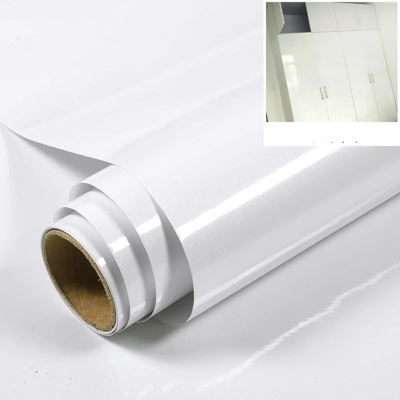 Thicking ПВХ водонепроницаемый серый белый черный мрамор самоклеющиеся обои для кухни гостиной контактная бумага - Цвет: White