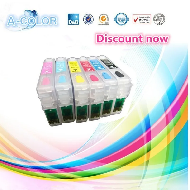1set T0781 T0782 T0783 T0784 T0785 T0786 Refillable ink Cartridge for