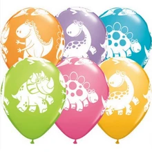 10pcs pack 12inch Jungle Dinosaur Latex Balloons Children s Birthday Party Baby Shower Decoration Jurassic Park