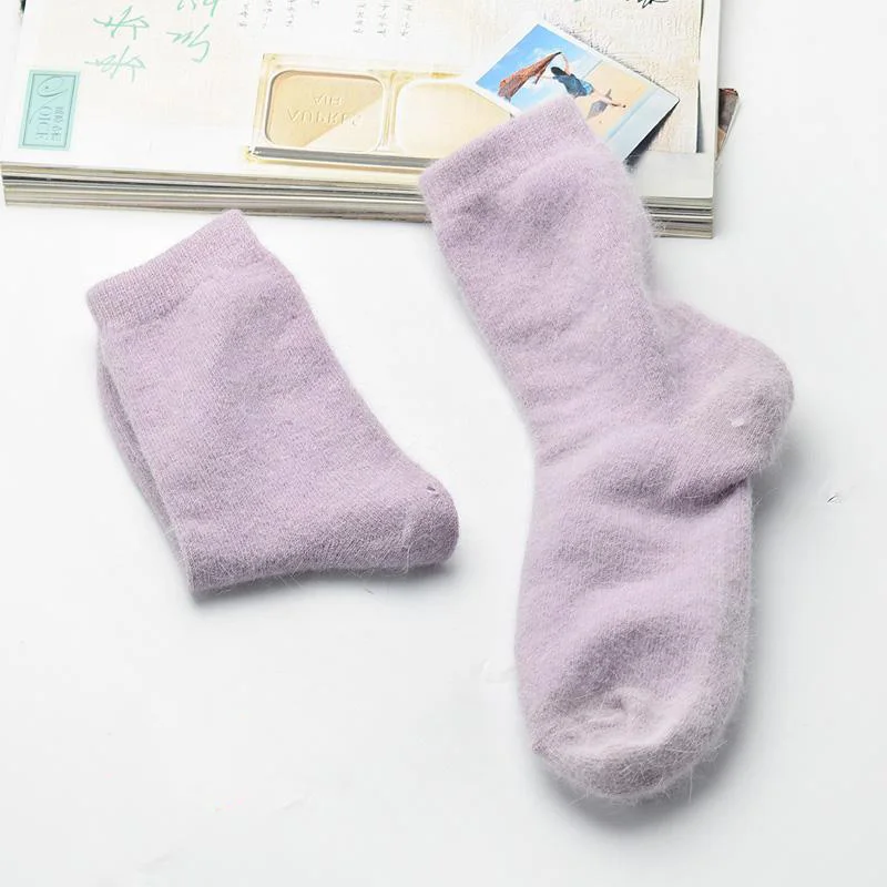 New High Quality Brand Thick Angola Rabbit&Merino Wool Socks Women Winter Socks Warm Socks For Women Female Socks Big Size