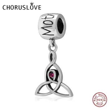 

Choruslove Motherhood Dangle Charm with Rose Crystal 925 Sterling Silver Bead Fits Pandora Charms DIY Bracelet SS3299-4
