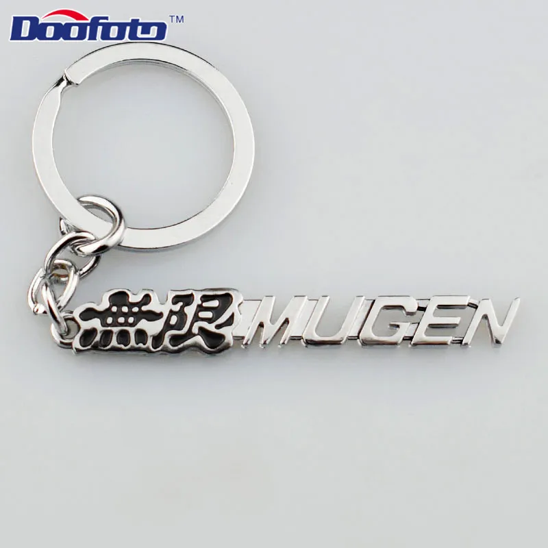 Doofoto 3D авто металлический значок с эмблемой автомобильный Стайлинг брелок логотип Чехол Для Mugen Honda Civic Accord CRV Accord S2000 CR-V Декор автомобиля - Название цвета: for mugen black