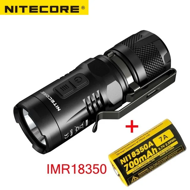 NITECORE EC11 CREE XM-L2(U2) светодиодный 900 люмен фонарик Водонепроницаемый спасения Открытый Поиск Отдых