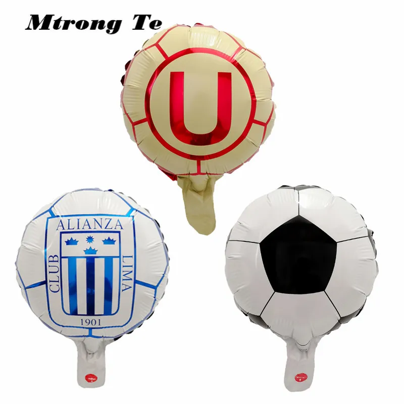 

50pcs/lot mini Champions League Club Barcelona Aluminium Foil Balloons FCB Team Helium Balloon Barca Soccer Fans gift kids toy