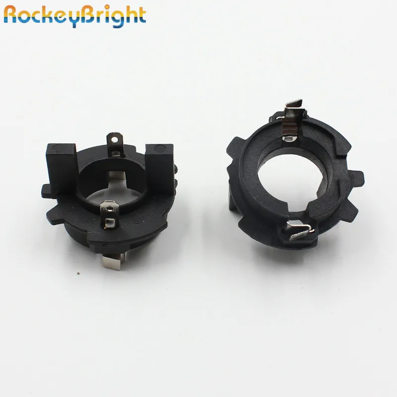 

Rockeybright 2pc h7 hid xenon bulb H7 headlight adapter holder retainer base for vw volkswagen jetta mk5 golf h7 hid bulb holder