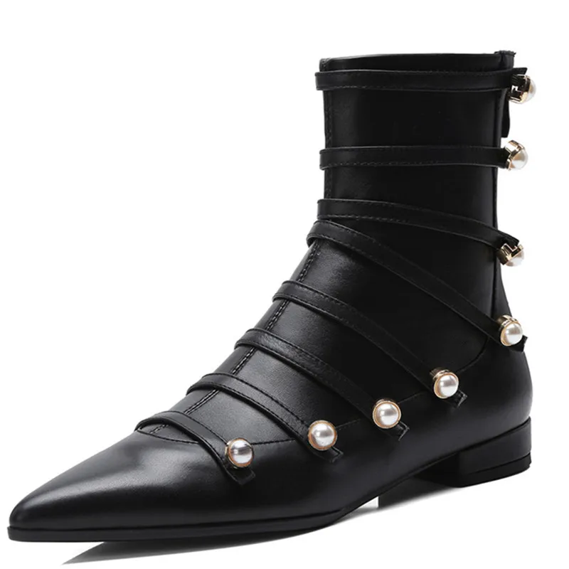 

LOVEXSS Woman Autumn Winter Zipper Ankle Boots Fashion Plus Size 34 39 Martin Boots Black High Heeled Shoes 2018