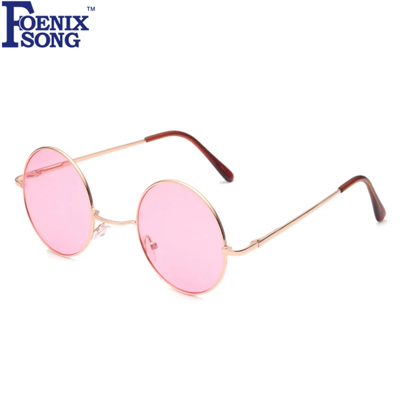 Harga Kacamata untuk Wanita Baru Merek Desainer Pria Sun Kacamata Bingkai Bulat Oculos De Sol Pink Cermin Kacamata Lunette De Soleil femme