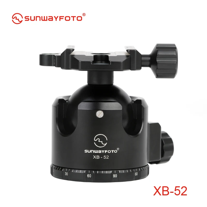 SUNWAYFOTO XB-52 Low-Profile Tripod head for DSLR Camera Tripode Ballhead  Professional  Monopod Panoramic Tripod Ball Head