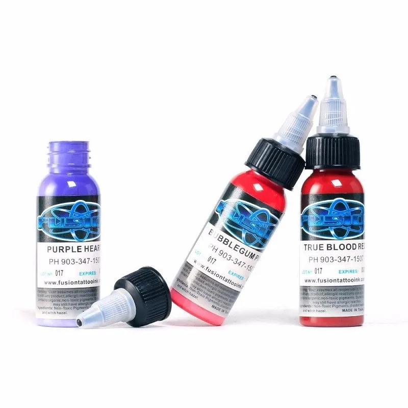 Tinta de Tatuagem Beleza da Pele Arte do Corpo Kit de Pintura de Tatuagem para 3d Alta Qualidade Fusão Cores Conjunto 1 Oz. 30 ml - Garrafa Maquiagem 25 6 de tatuagem 25 cores conjunto 1 oz.