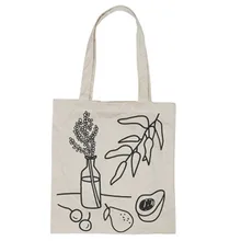 PGOLEGGY новая Экологичная сумка для покупок, прекрасная Холщовая Сумка, сумка для покупок, сумка-тоут, Эко сумка-мессенджер, квадратная сумка с фруктами