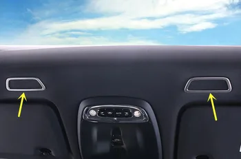 

For VOLVO XC60 2018/ XC90 2015-2018 Stainless Steel Matte Interior Front Roof Speaker Cover Trim 2pcs