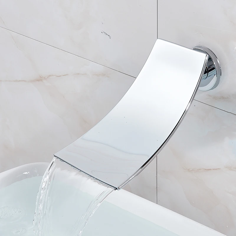 quyanre wanfan brass led shower faucet kit led brass rainfall shower head with lcd digital screen digital display waterfall spout with handshower bathroom shower kit