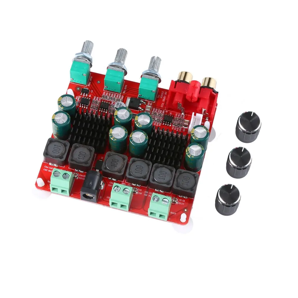 

TPA3116 2.1 Power Amplifier Board 2x50+100w Digital Power Amplifier Board 2.1 Speaker Power Amplifier Board HF65B