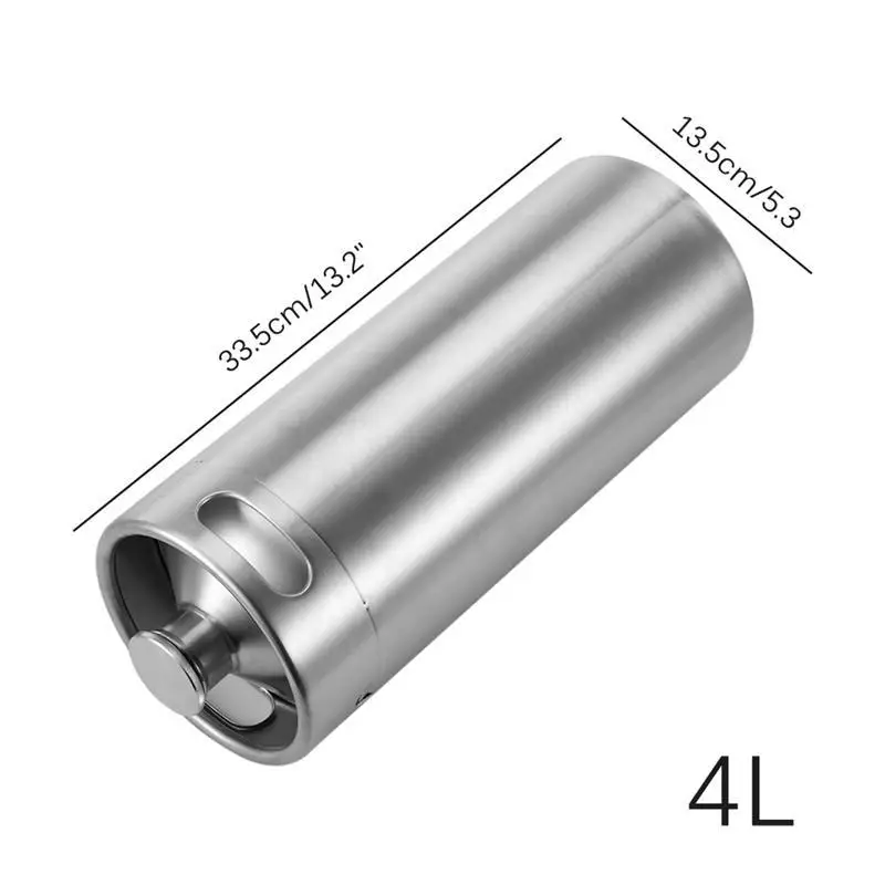 4L из нержавеющей стали кувшин для пива бутылки бочки домашнего пивоварения делая баррель инструментов кувшин для пива мини бочонок