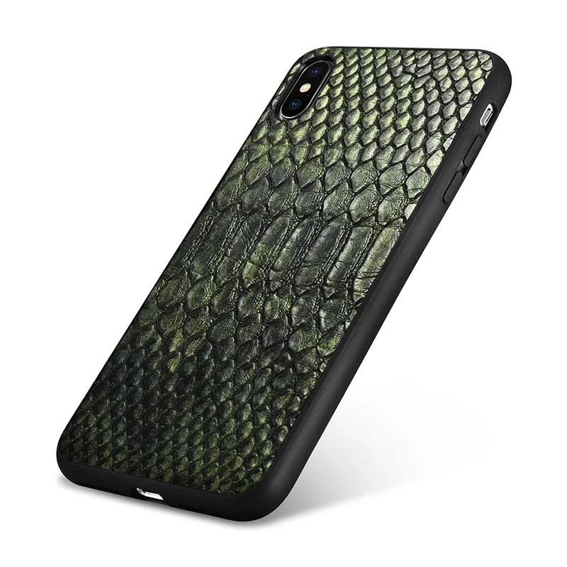 Чехол XOOMZ для iPhone XS Max чехол из искусственной кожи под змеиную кожу питона тонкая