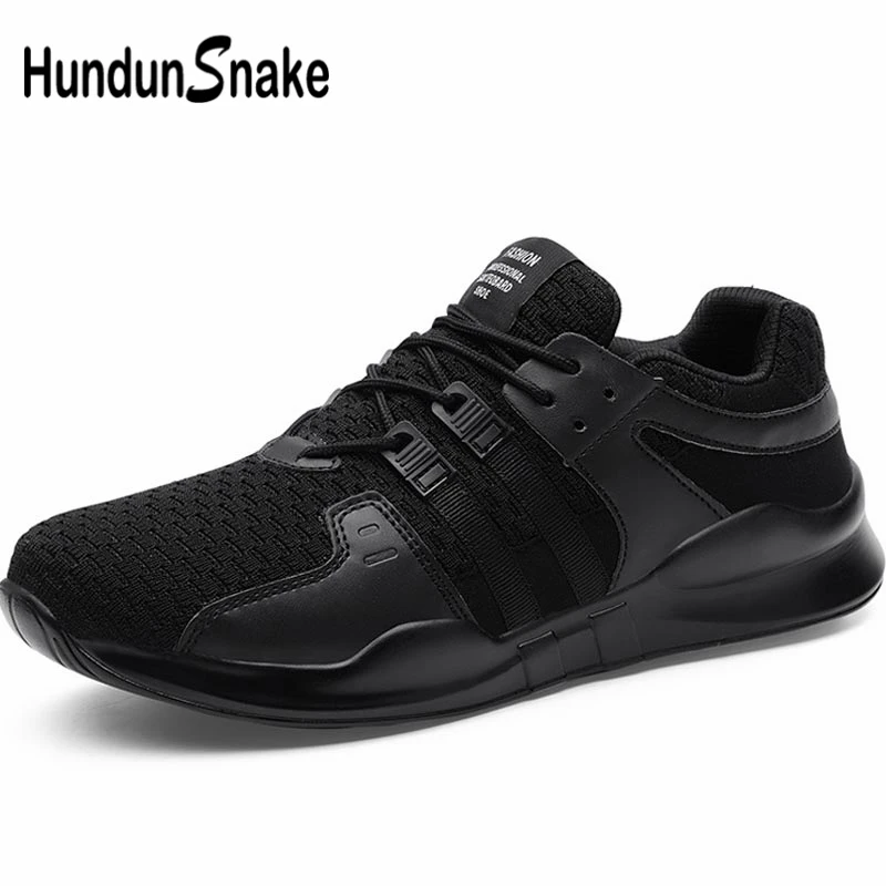 

Hundunsnake Big Size Man Sneakers Sports Shoes For Male Running Shoes For Men Athletic Shoes Sport Summer Trainers Black B-021