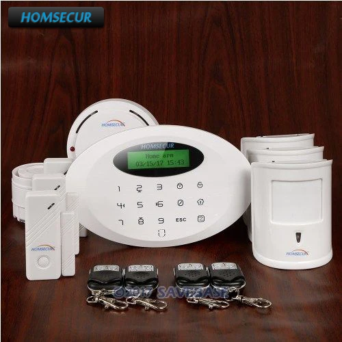 

HOMSECUR Wireless GSM SMS Autodial Home House Alarm System With IOS/Android APP