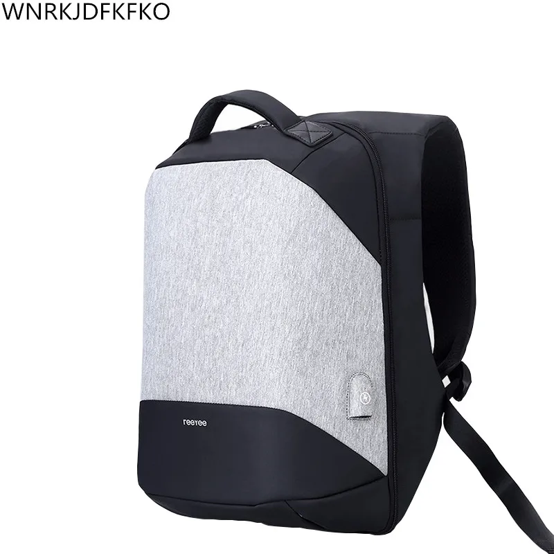 

2017 New Teenage Male Fashion Leisure Travel Backpack 17 Inch Laptop Charging USB Multifunction Backpacks Anti Theft Backpack