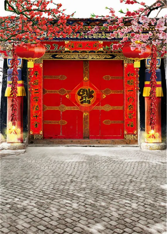 

Photo Studio Baby Background Firecracker Props Vinyl 5x7ft or 3x5ft Plum Flower Children Photography Backdrops jiegq124