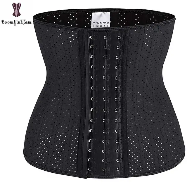 Perforated Latex Waist Trainer 25 Spiral Steel Bone Underbust