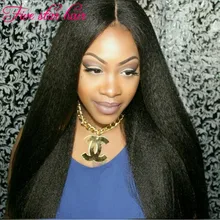 New arrival Yaki Straight human hair wigs 200 density virgin Glueless U part wig in stock Middle part U part Brazilian wigs