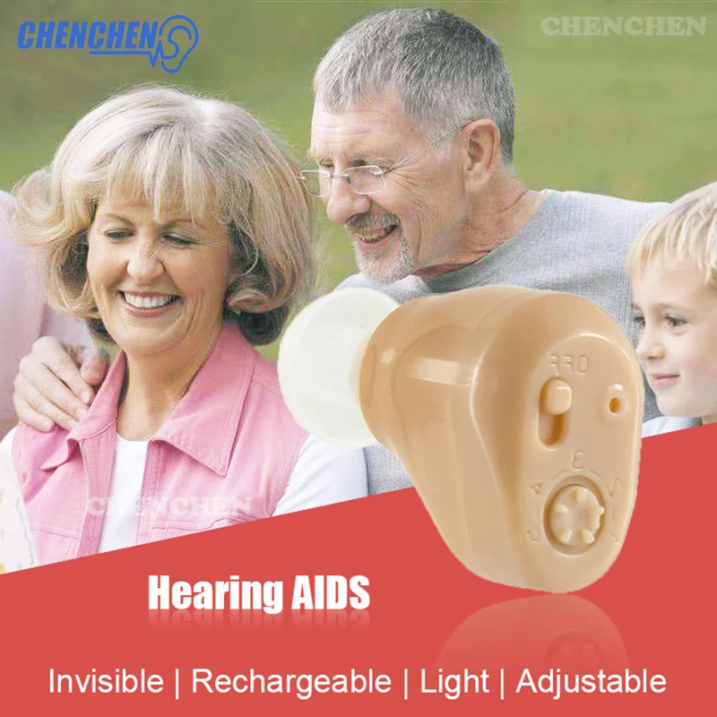 

Convenient Rechargeable Hearing AID In Ear Adjustable Sound Amplifier Hearing AIDS Device Digital Tone Portable Ear Care Tool