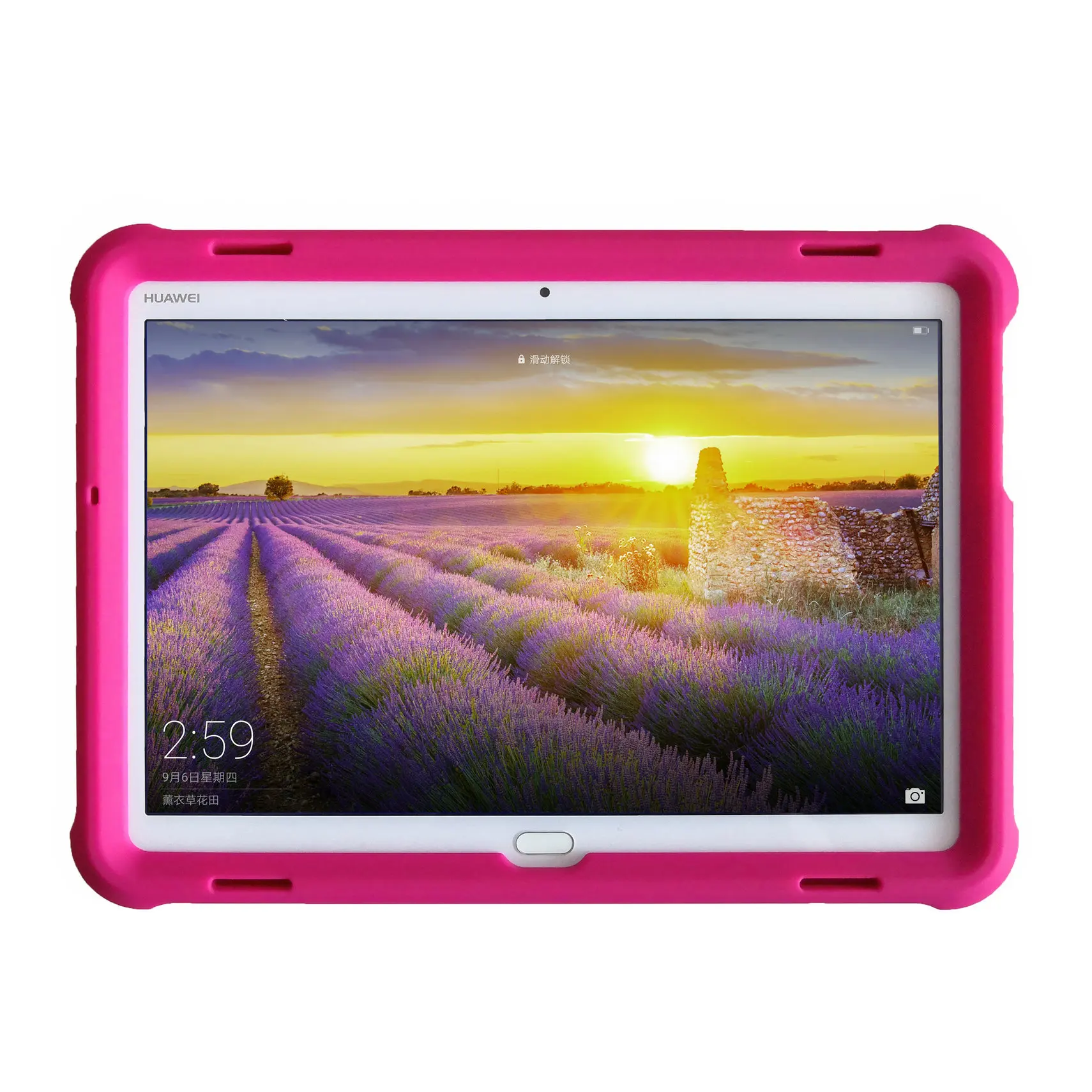 Прыгающий чехол для huawei MediaPad M3 Lite 10 BAH-W09/DL09/AL00 10,1 ''планшет силиконовый бампер чехол - Цвет: Raspberry