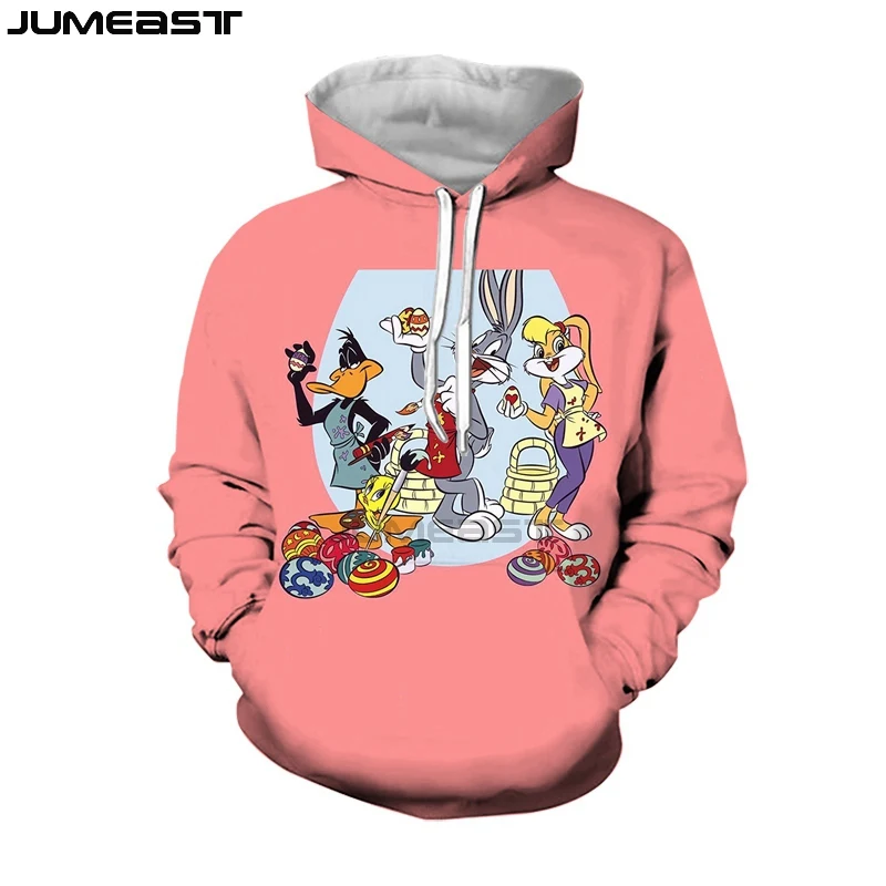 Бренд Jumeast, Мужская/Женская толстовка с 3D принтом, мультфильм, аниме, Багз Банни, длинный рукав, модная кепка, толстовка, спортивный пуловер, толстовки - Цвет: 06