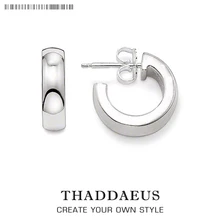 Серьги-гвоздики в виде креольский круглый, гламурные украшения в стиле Thomas Мода Романтический украшения для Для женщин, Ts подарок в 925 пробы серебро, выгодное предложение