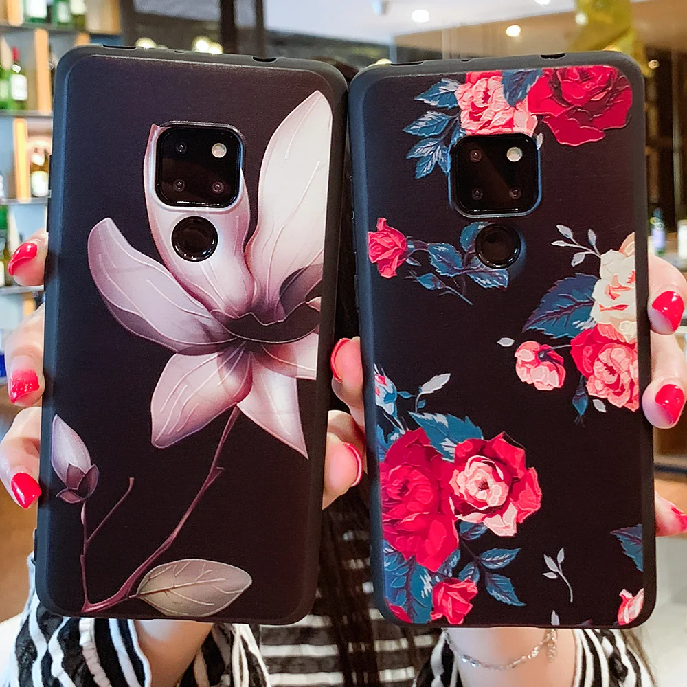 Цветочный чехол для Huawei Mate 20 10 P20 P30 Lite Pro P10 P8 P9 2017 чехлы P Smart 2019 Honor 7X 9 lite Nova 2i |
