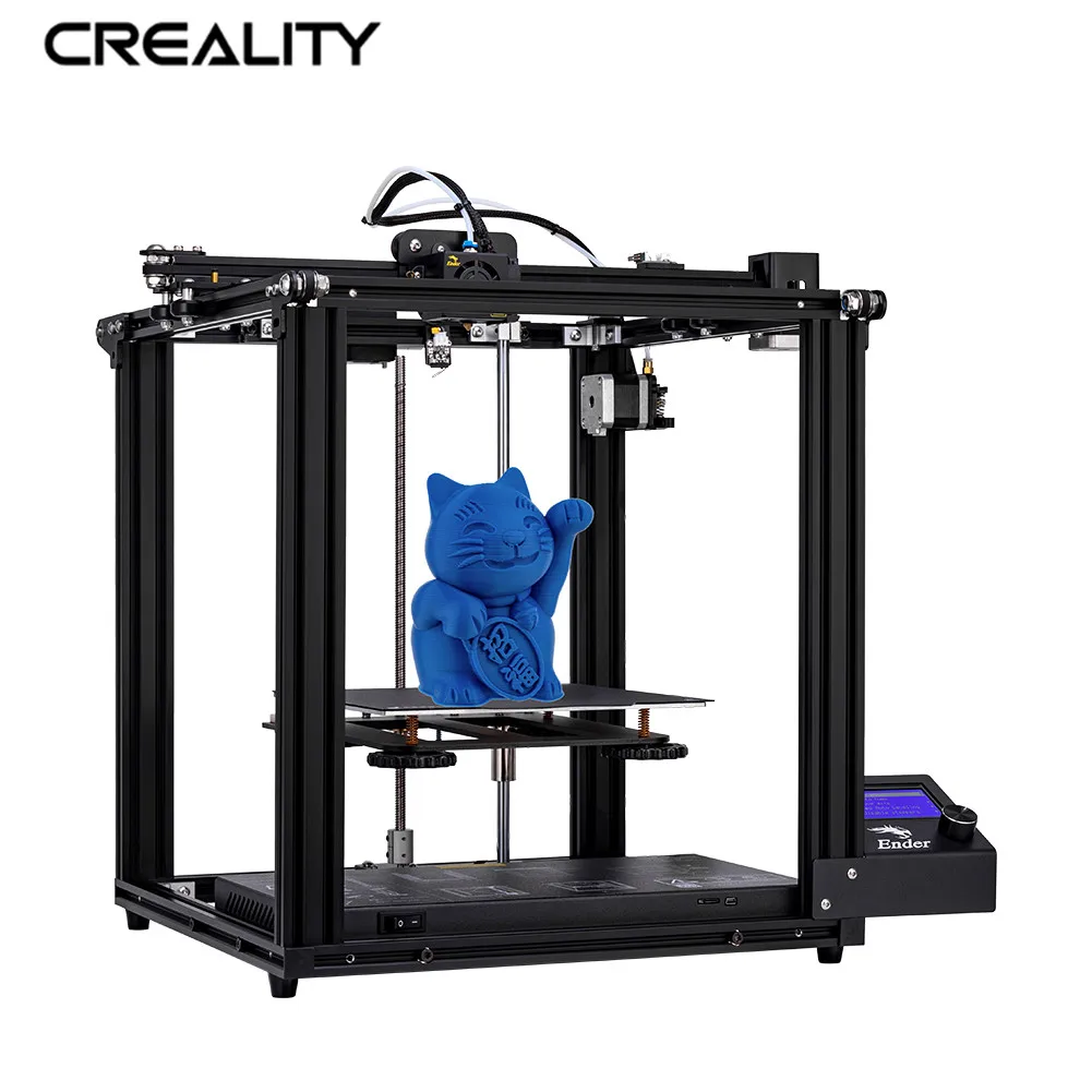  CREALITY 3D Ender-5 Printer Core XY Stucture V1.1.4 Mainboard Add Glass Plate Optional With Power O