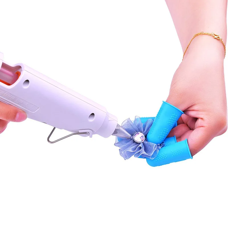 Silicone Fingers Cover Cap Fingertip Protector Anti-skid Heat Resistant for Kitchen Barbecue Household gloves XH8Z