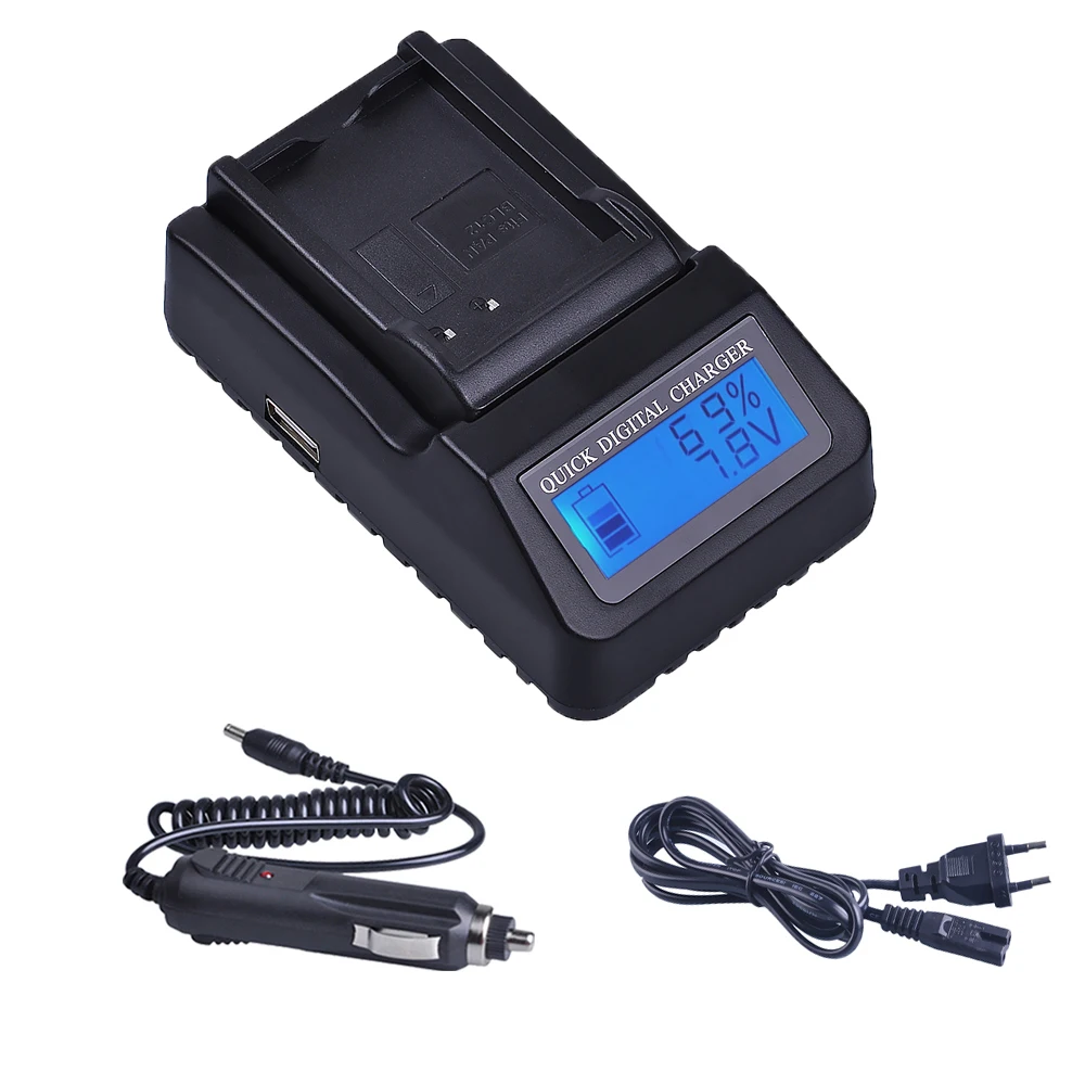 1pc DMW BLC12 LCD Quick Charger for Panasonic DMW BLC12E DMW BLC12