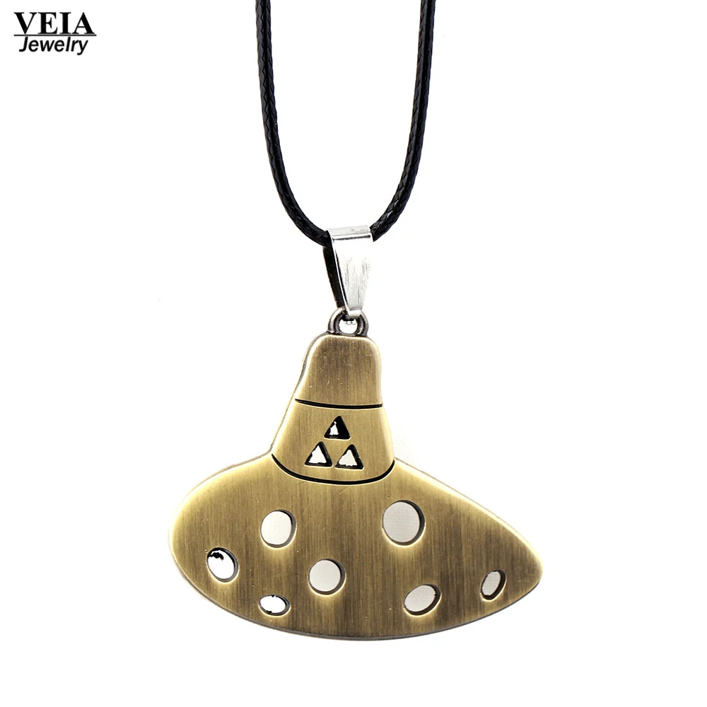 Legend of Zelda Ocarina Pendants Necklace 2017 New Style Alloy Alto C