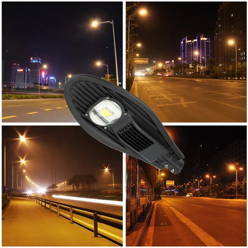Us 4000 0 20 Off Led 50w Streetlight 12v 24v Cob Solar Street Light Road Lamp Garden Park Path Warm Cold Natural White Outdoor Lighting In