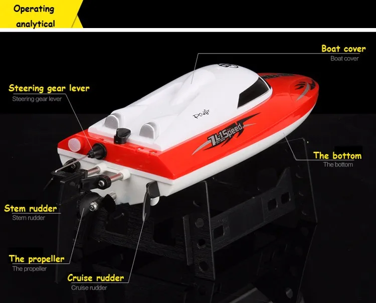 HuanQi 960 2,4G RC гоночная лодка 25 км/ч корабль катер водонепроницаемый электрический пульт дистанционного управления моторная лодка игрушка детский веселый подарок