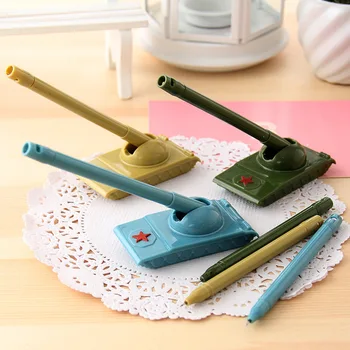 1 Pcs Novel Creative Weapons Tank Modeling Gel Pen Escolar Office Kawaii Stationery Gifts School Kids Toy Neutral Pens 1
