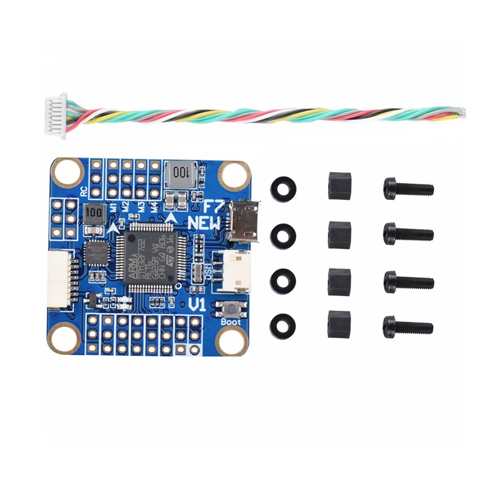 

F7 V1 Flight Controller STM32F722 5V/3A BEC w/ OSD Barometer for RC Models Multicopter Frame Spare Part Accessories
