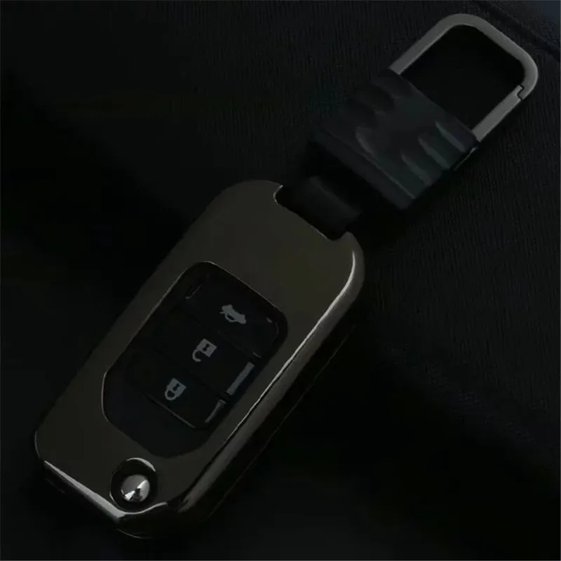 Чехол из цинкового сплава для автомобильного ключа с 3 кнопками Honda FIT XRV VEZEL CITY JAZZ