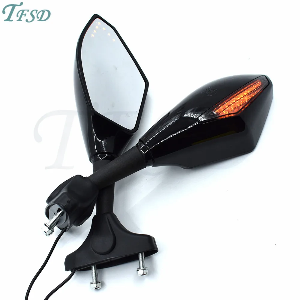 

Motorcycle LED turn signal indicator rear view mirror motorbike side view mirror Retroviseur Clignotants Moto For Ducati 900SS