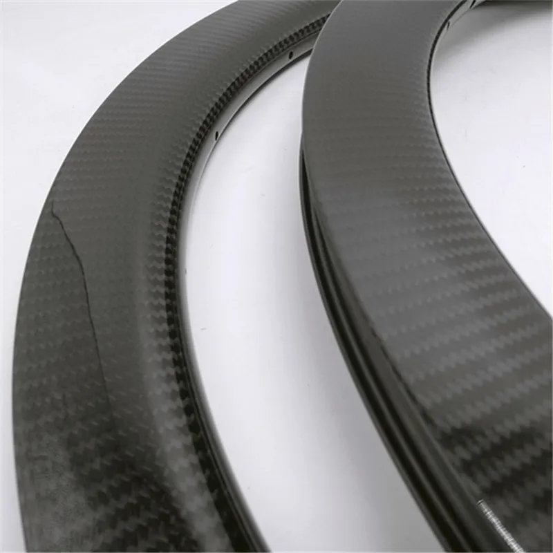 

700C bicycle rim 25mm Asymmetry tubular 25mm width carbon Disc brake rim 300 /-15g 24 28H Tubeless disc brake Road rim