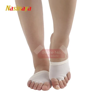 

5 Toes Rhythmic Gymnastics Socks Pad Half Shoes Roupa Ginastica Competition Belly Sole Dance Modern Protect Beige Air Mesh