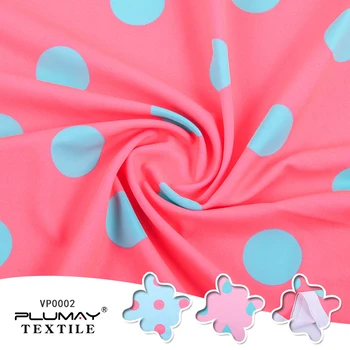 

82% polyester 18% spandex spot digital print swimming wear fabric by half(1/2) yard