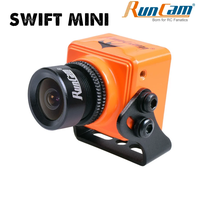 

Runcam Swift Mini 130 Degree 2.1mm/2.3mm Micro FPV Camera PAL Orange/Black 22*22mm