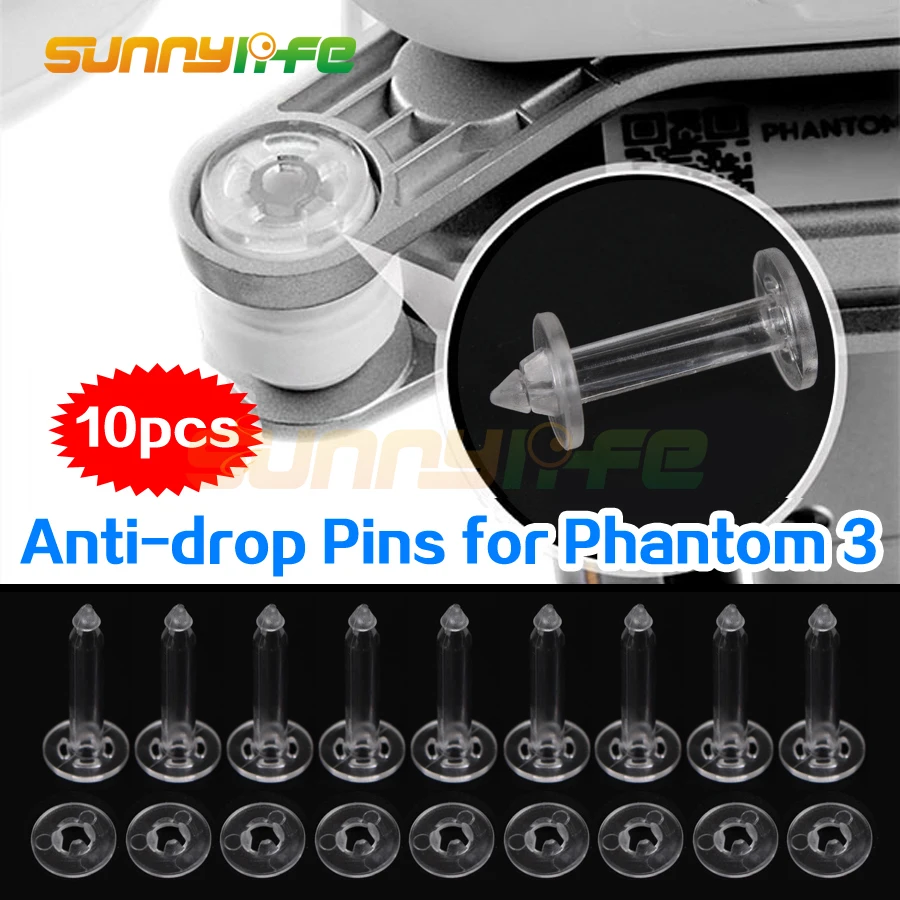 10pcs Gimbal Anti Drop Pins Mounts Nuts Securing Kit Gimbal Anti Vibration for DJI Phantom 3