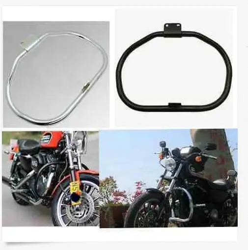 Motorcycle Engine Guard Crash Bar For Harley Davidson Sportster XL883 XL1200 2004 2014 Black